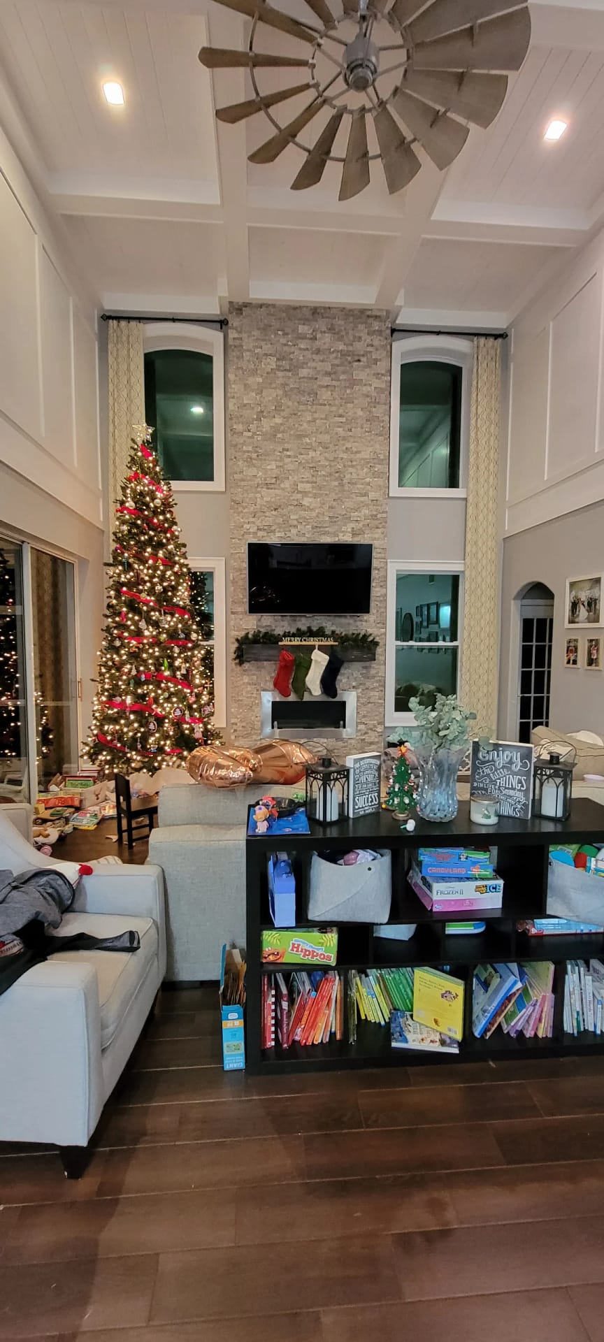 Living room with freshly painted walls showing the finished sheen and color